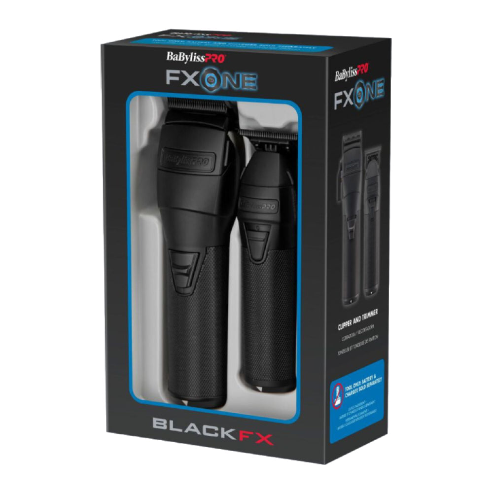 BABYLISS PRO FXONE BLACKFX CLIPPER & TRIMMER BUNDLE