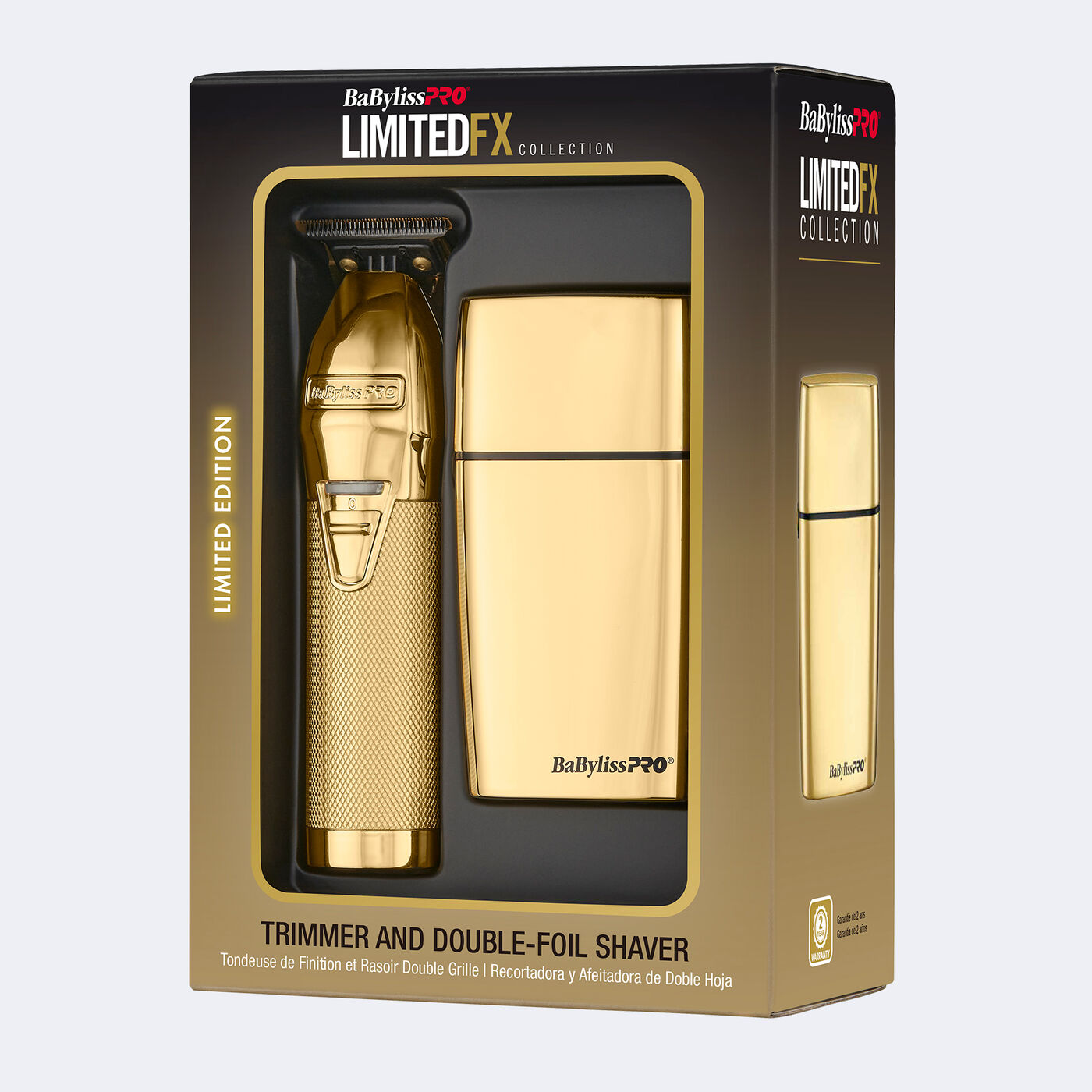 BaBylissPRO® LimitedFX Gold Trimmer and Double-Foil Shaver Set