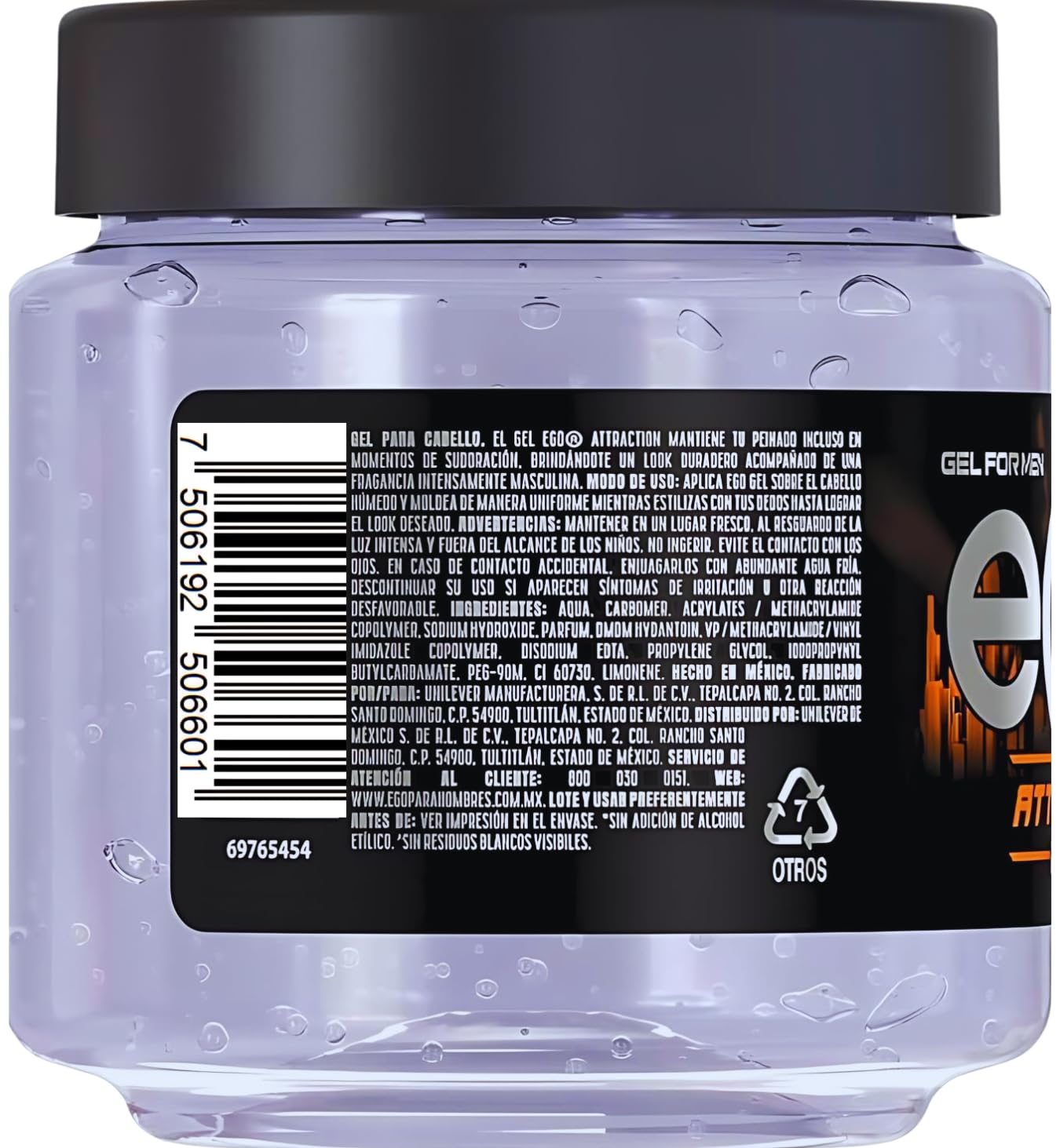Hair GEL For MEN eGo gel attraction, exclusively made for Men with 200ML and irresistible fragrance to women's