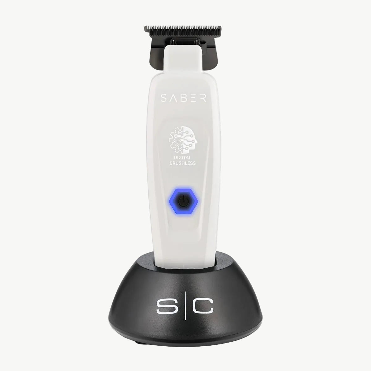 SC Saber Trimmer - Professional Cordless Hair Trimmer with Full Metal Body and Digital Brushless Motor