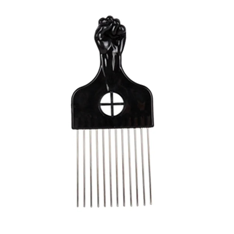 Metal Hair Pick Metal African Hair Picks Afro Hair Pick Comb for Women and Men