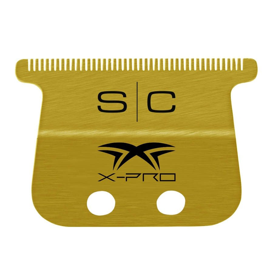 StyleCraft Fixed Gold Titanium X-Pro Wide Replacement Trimmer Blade w/ Black Diamond DLC The One Cutter Set