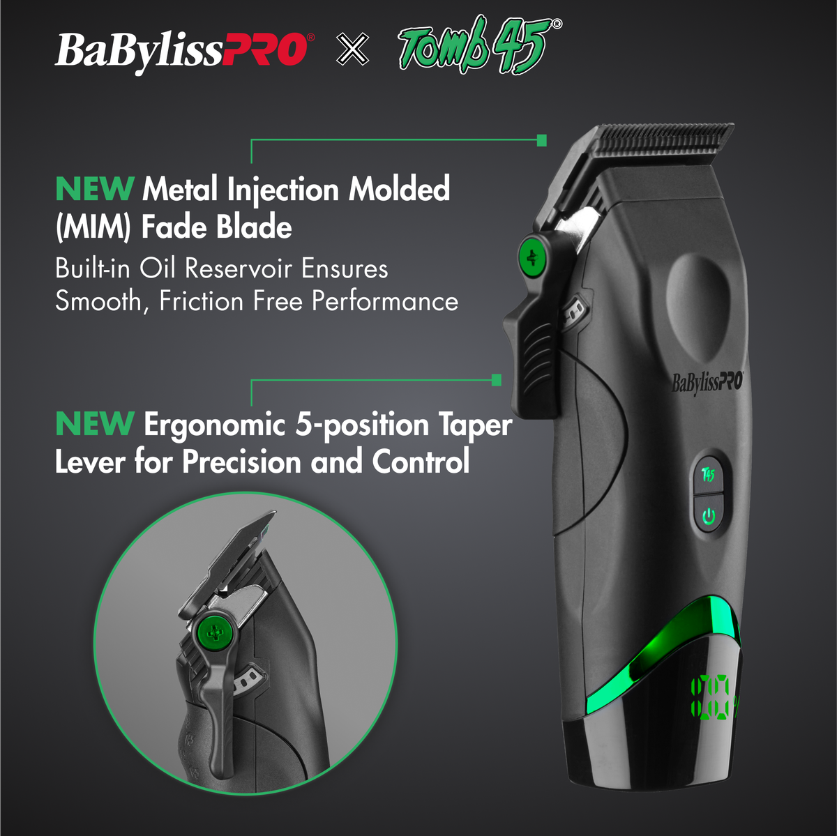 Babyliss Tomb45 Clipper Black