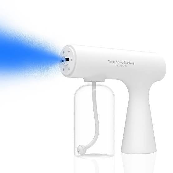 Nano Spray Machine Handheld Humidifiers, Atomizer Sprayer, Rechargeable ULV Nano Sprayer with Blue Light, Electrostatic ULV Atomizer, Portable Electrostatic Sprayer