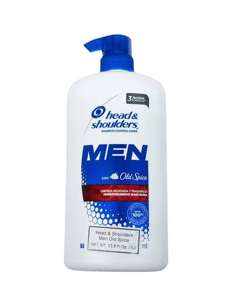 Head & Shoulders Men Shampoo with Old Spice – Anti-Dandruff, 1 L
