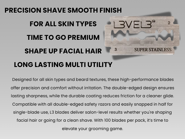 L3 Level 3-Double-Edge Razor Blades