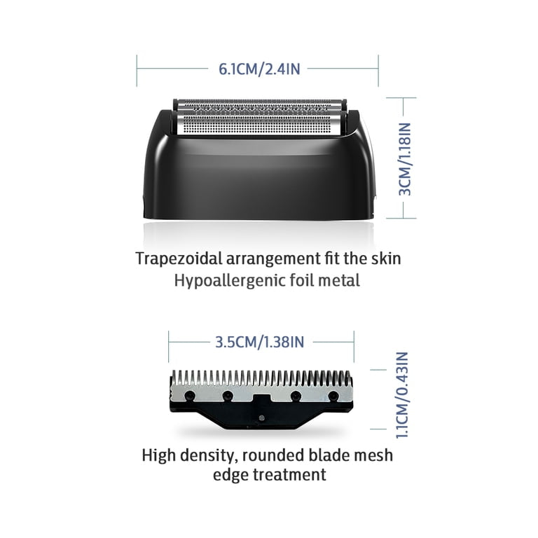 Caliber Moab Replacement Blades for Foil Shaver, Triple Foil Head Compatible with Caliber Moab Electric Shaver