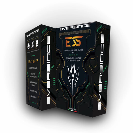 GAMMA 3Versince ES5 - X-Pro Wide Black Diamond DLC with Black Diamond Shallow Tooth 2.0, "The One" DLC Cutter Blade Set