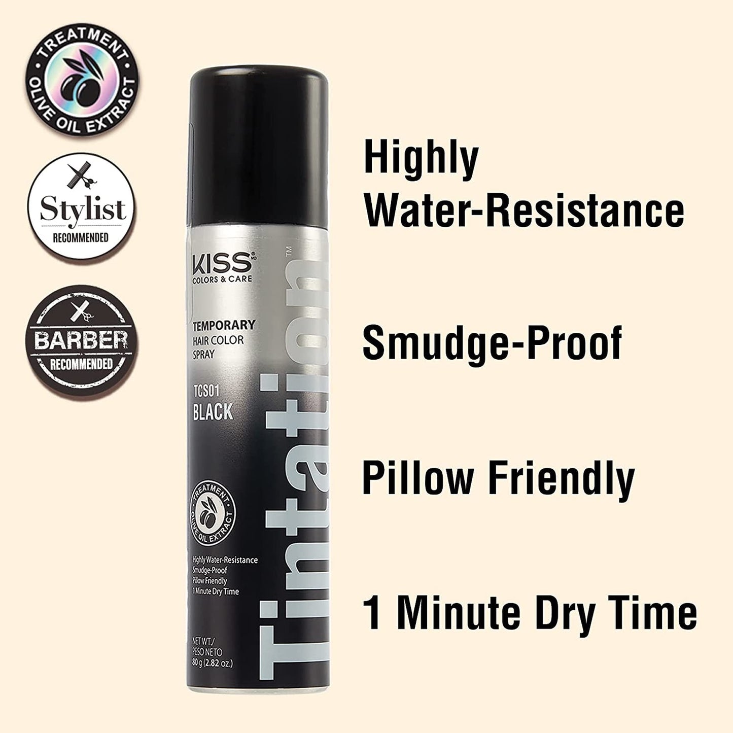 Kiss Tintation Temporary Hair Color Spray