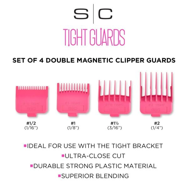 STYLECRAFT DUB MAGNETIC TIGHT GUARDS - PINK (4 PACK)