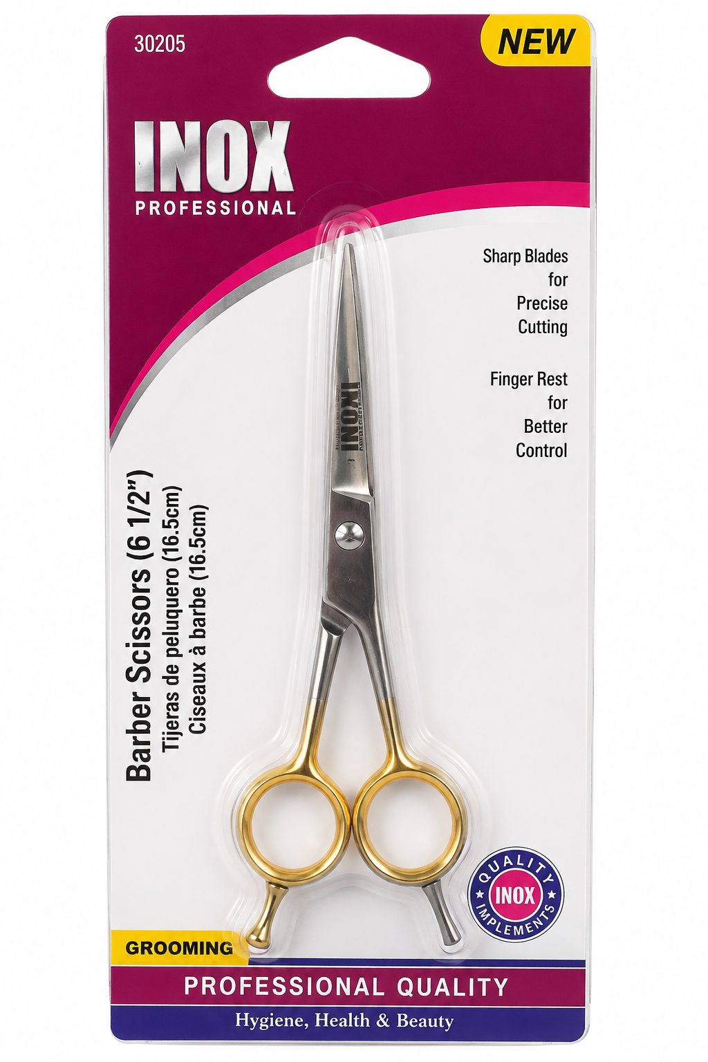 INOX Professional Barber Scissors – 6.5”