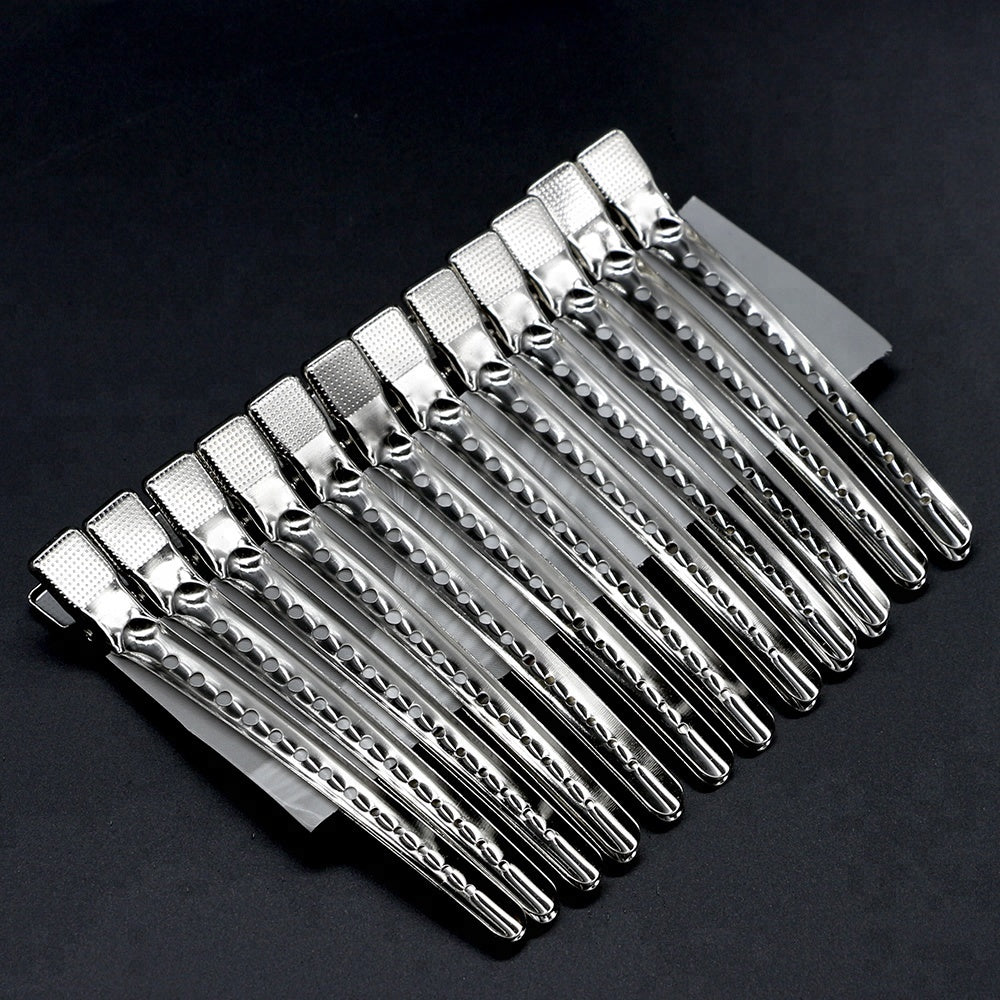 Metal Control Hair Clips – 12 Pack