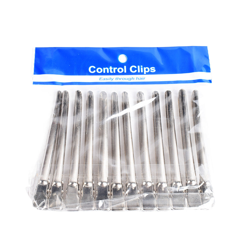 Metal Control Hair Clips – 12 Pack