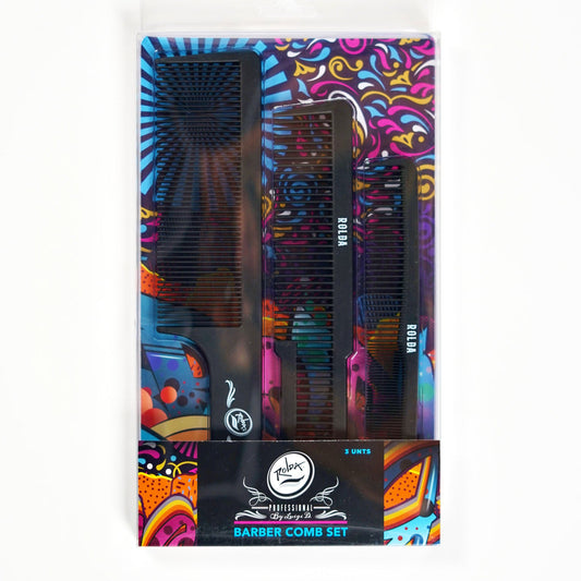 Rolda - Barber Hair Styling Comb Kit | 3-Pack