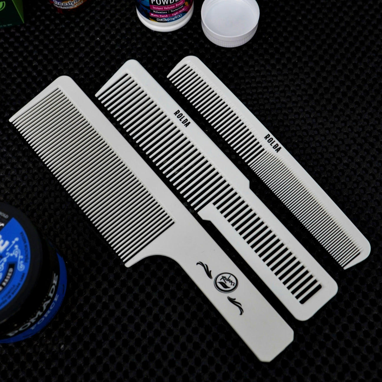 Rolda - Barber Hair Styling Comb Kit | 3-Pack