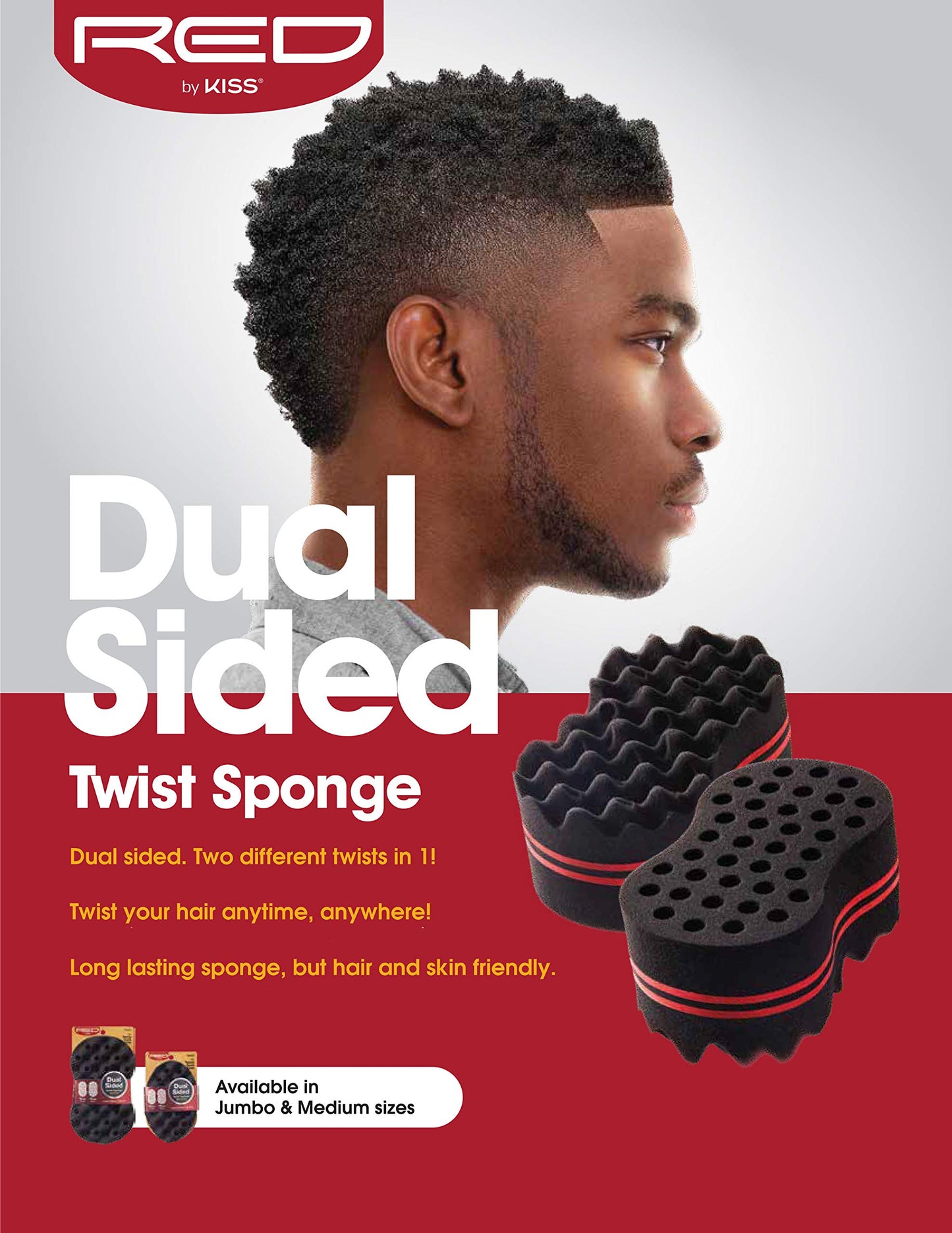 RED by Kiss Dual Sided Twist Sponge Medium – TW02