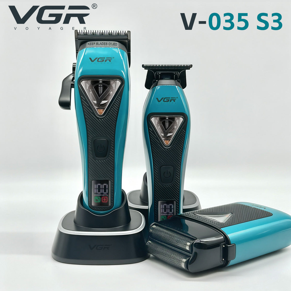 VGR V-035 S3 Clipper, Trimmer & Shaver Barber Combo