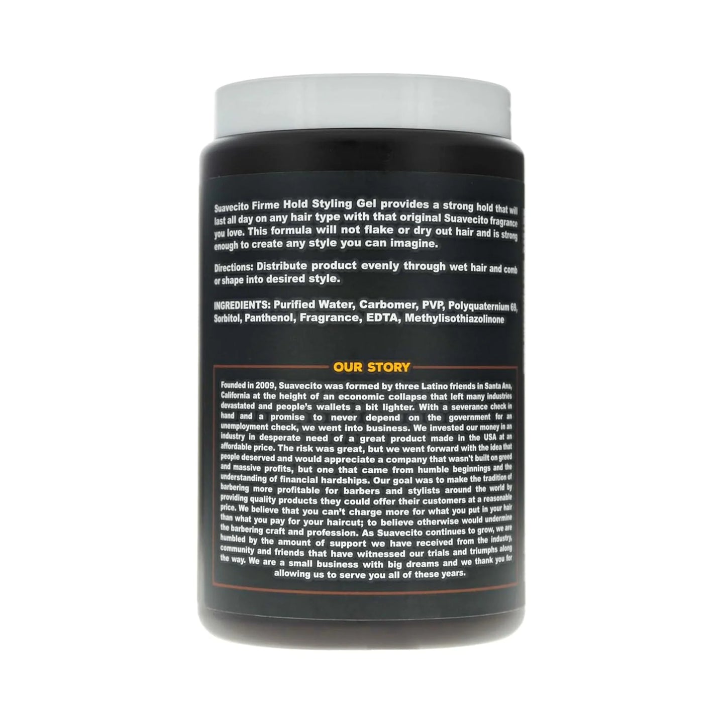 Suavecito Firme Hold Styling Gel 64oz