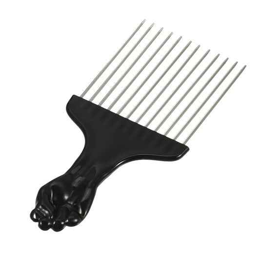 Metal Hair Pick Metal African Hair Picks Afro Hair Pick Comb for Women and Men