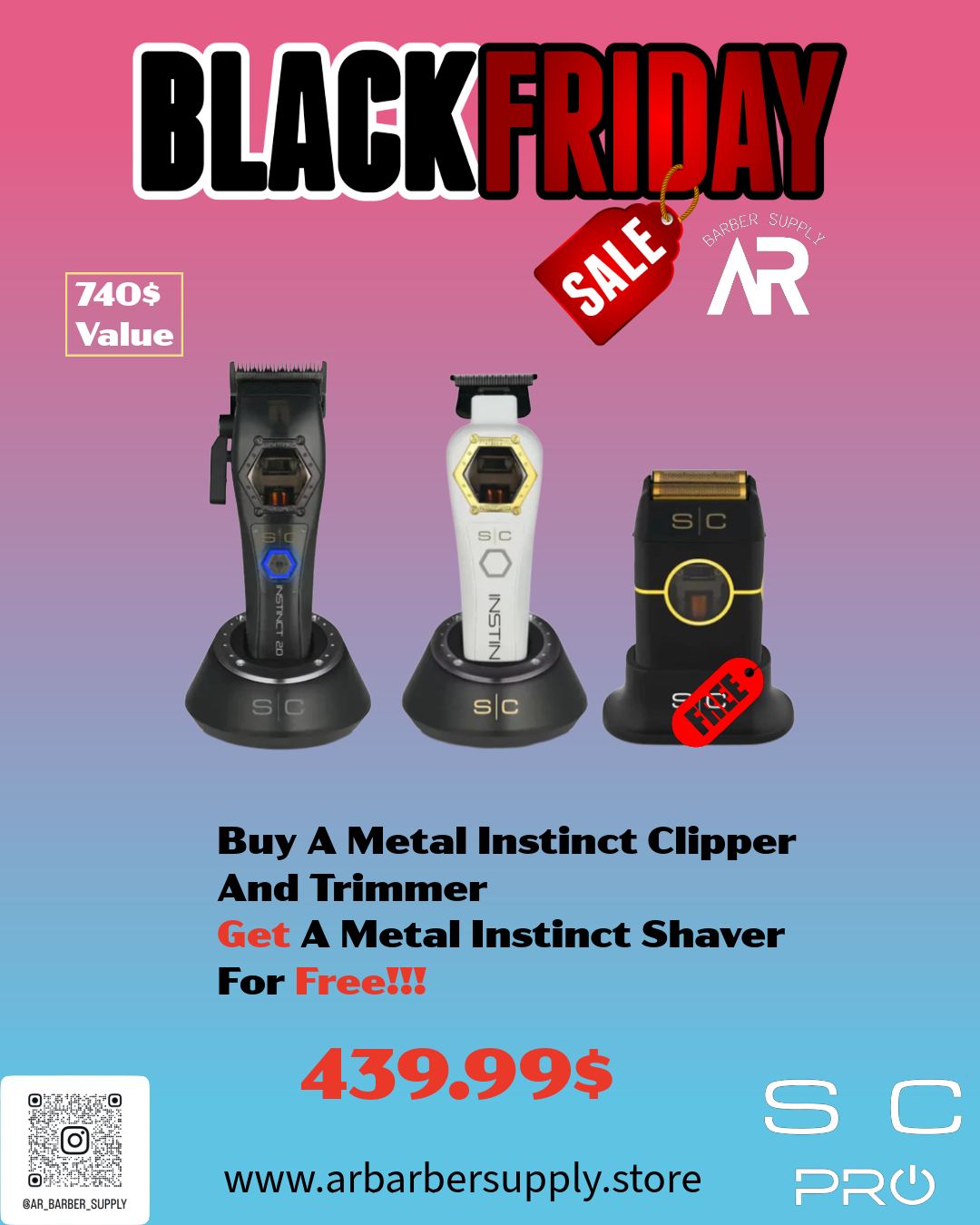 StyleCraft Metal Instinct Clipper & Trimmer + FREE Metal Instinct Shaver