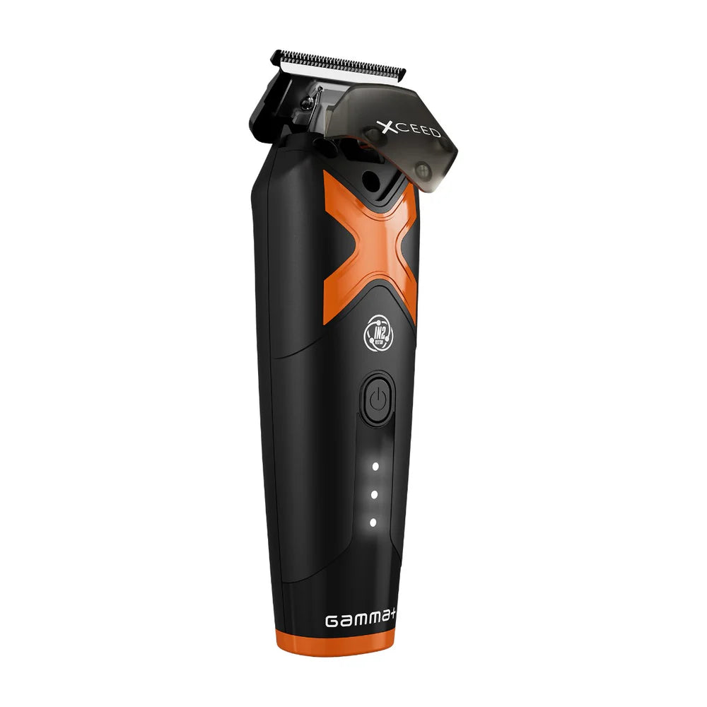 Gamma+ XCEED IN2 Vector Motor Cordless Clipper + Trimmer + Double Foil Shaver Value Set (GP609B/GP418B/GP803B)