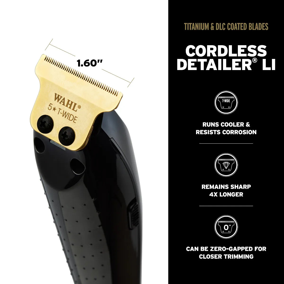 Wahl Professional Cordless Barber Combo Includes Magic Clip Blending Clipper and Detailer Li Trimmer 100 Min Runtime