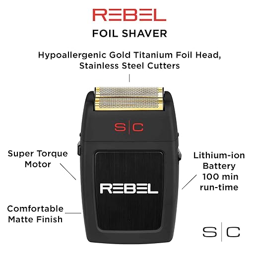 Rebel Professional Double Shaver with Super-Torque Motor