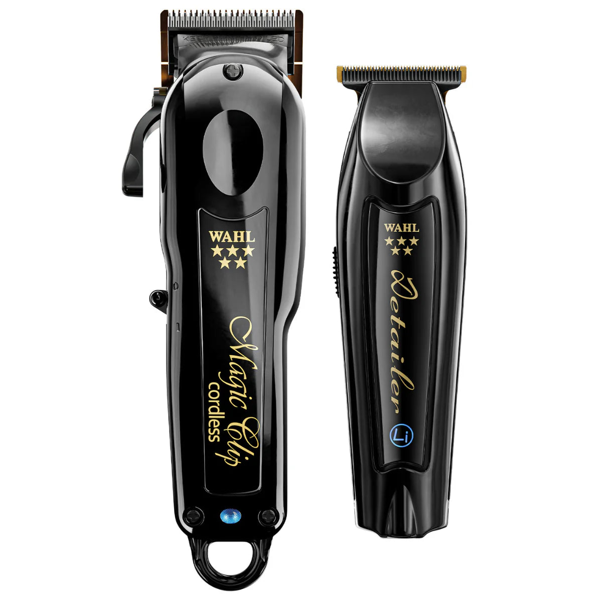 Wahl Professional Cordless Barber Combo Includes Magic Clip Blending Clipper and Detailer Li Trimmer 100 Min Runtime