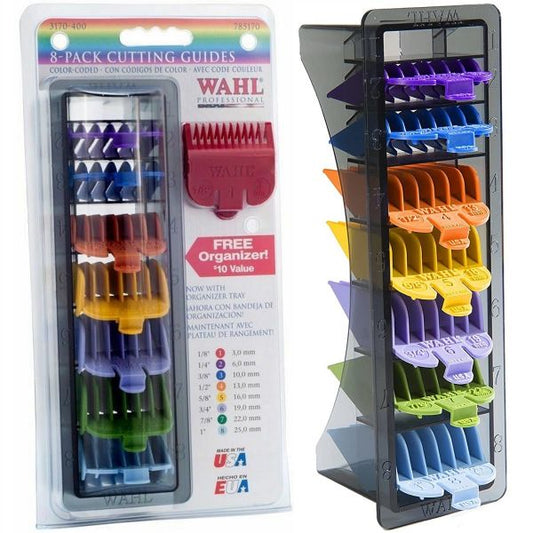 Wahl Professional Cutting Guides 1/8 Color Coded Clipper Guards Durable Easy to Use